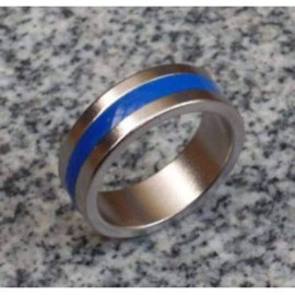 Magnetic Engraved PK Ring (Blue,Deluxe) - 20 mm