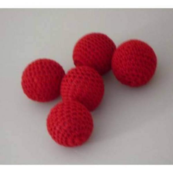 Crochet Ball - Red - 3.2 cm