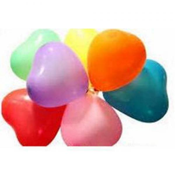 Heart-shaped balloons in Latex 30 cm pz.100 (Red)