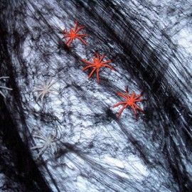 Black spider webs
