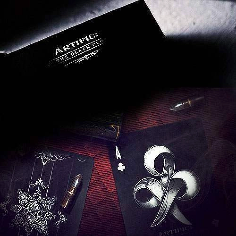 Spielkarten Black Club Artifice Deck by Ellusionist - Silver