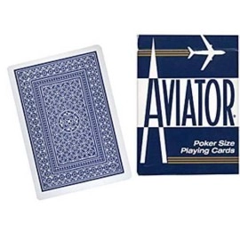 Spielkarten Cards Aviator Jumbo Index - blue back