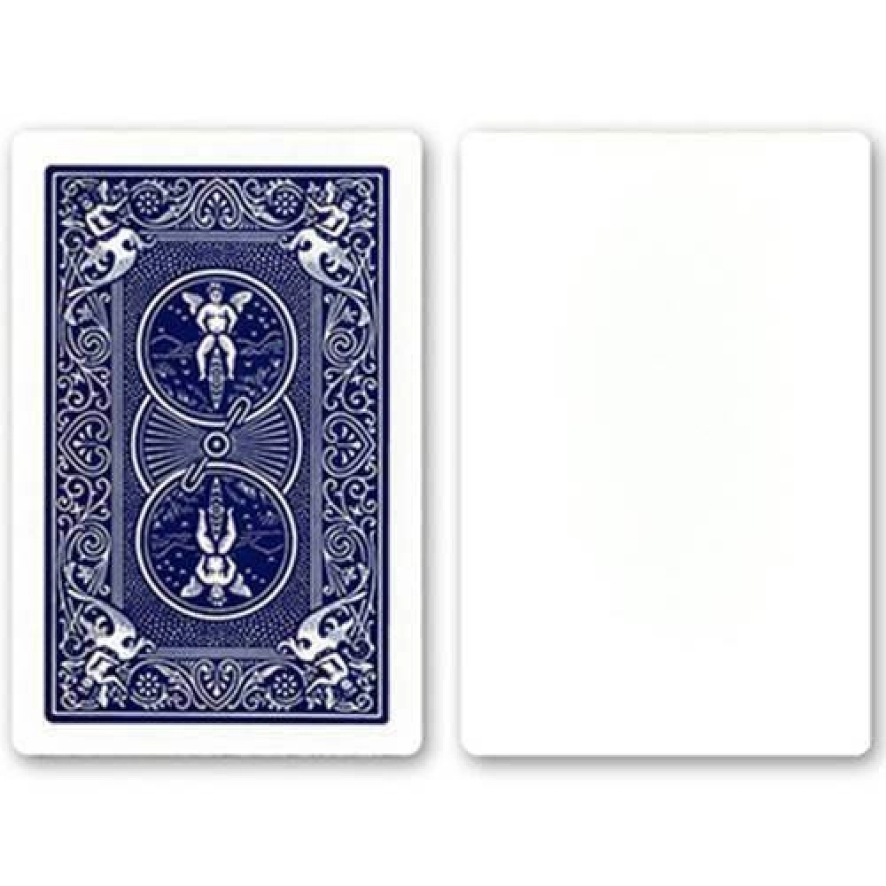 Single Bicycle Gaff Card - Blank Face and Blue Back