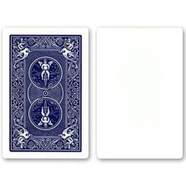 Single Bicycle Gaff Card - Blank Face and Blue Back