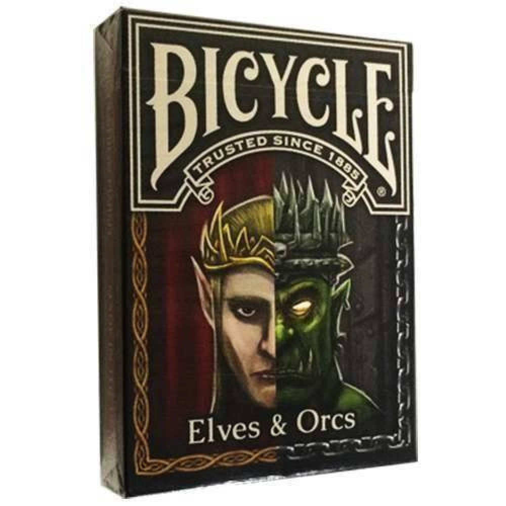 Spielkarten Bicycle Elves and Orcs Deck by Nat Iwata