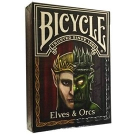 Spielkarten Bicycle Elves and Orcs Deck by Nat Iwata