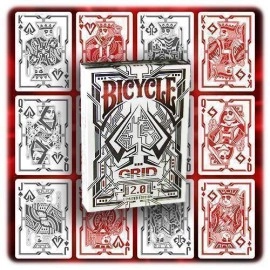 Spielkarten Bicycle - Grid 2.0 - Red