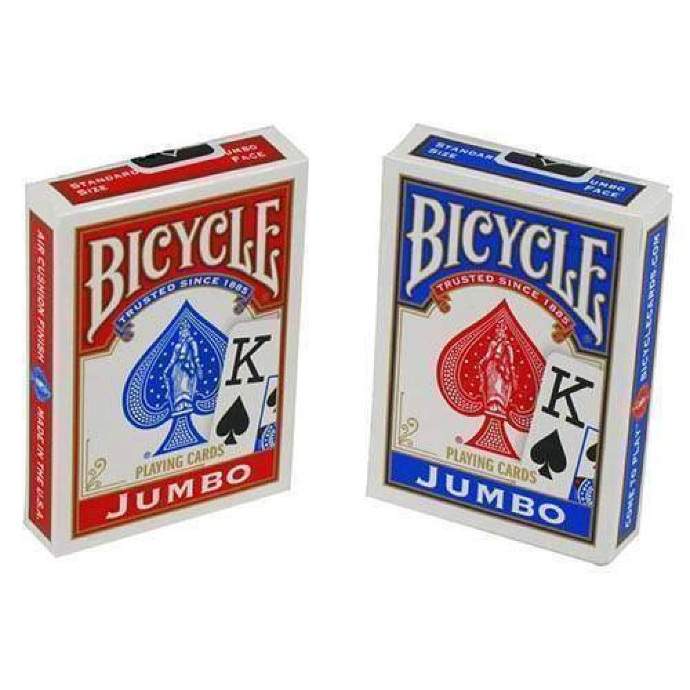 Spielkarten Bicycle Jumbo Size Poker - Red