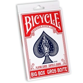 Spielkarten Bicycle Big Box Jumbo Standard - red back