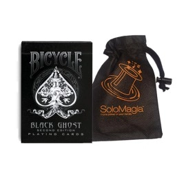 Kartenspiel Bicycle Black Ghost von Ellusionist - mit SOLOMAGIA Card Bag