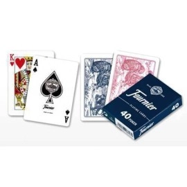 Spielkarten Fournier N.40 (standard index) - blue back