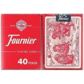 Spielkarten Fournier N.40 (standard index) - red back