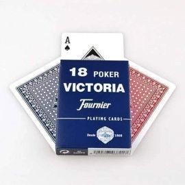 Spielkarten Fournier N.18 Victoria (standard index) - blue back