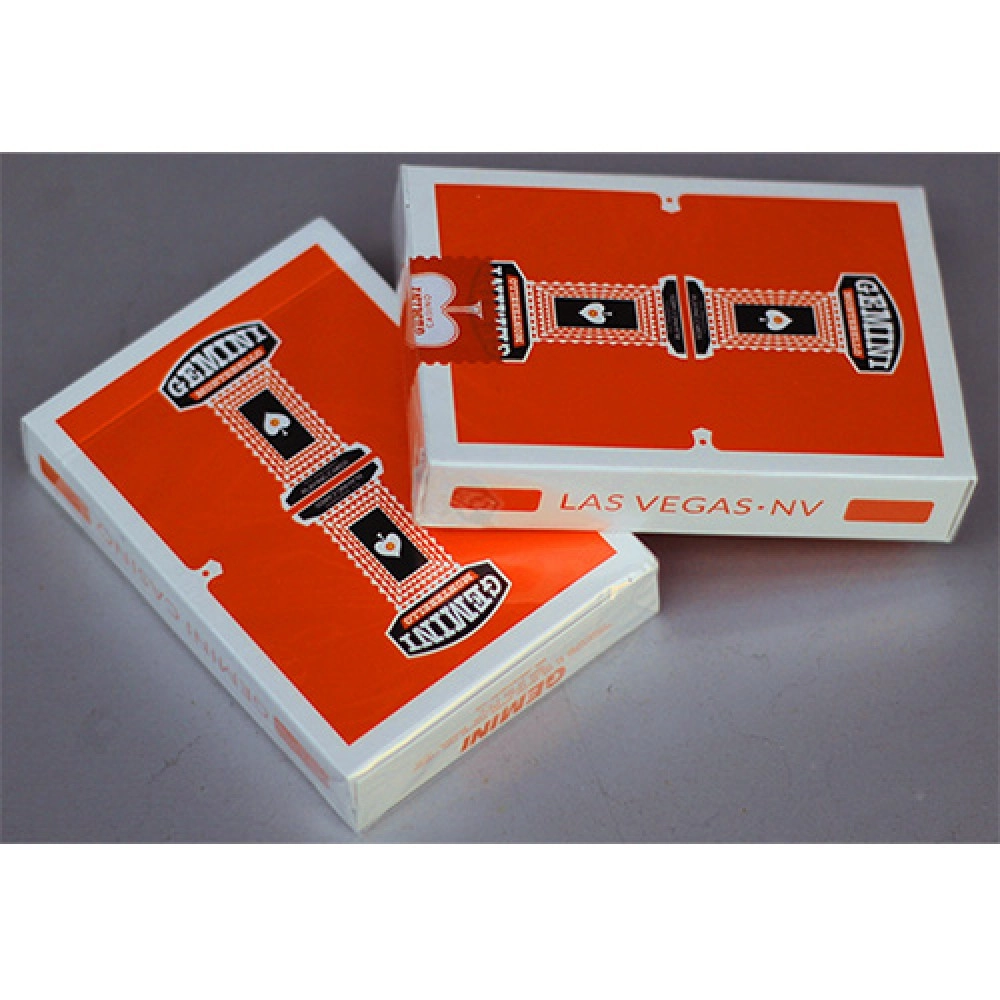 Spielkarten Gemini Casino Orange Playing Cards by Toomas Pintson 