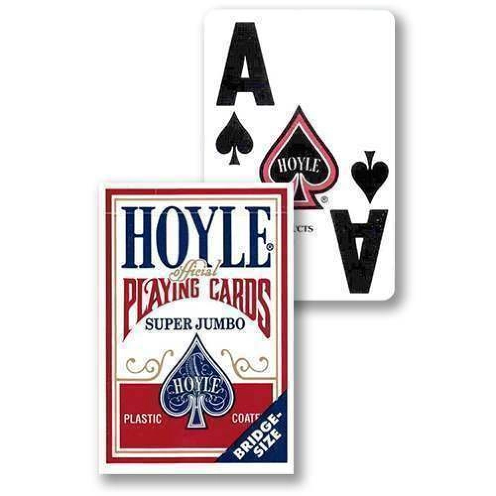 Spielkarten Hoyle - Super Jumbo - Plastic Coated Red