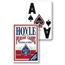 Spielkarten Hoyle - Super Jumbo - Plastic Coated Red
