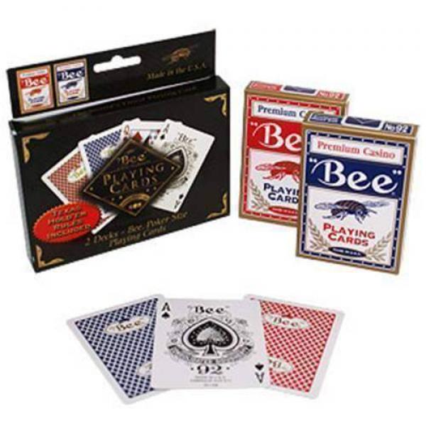 Spielkarten Bee - Poker Premium Casino - in 2er Packung