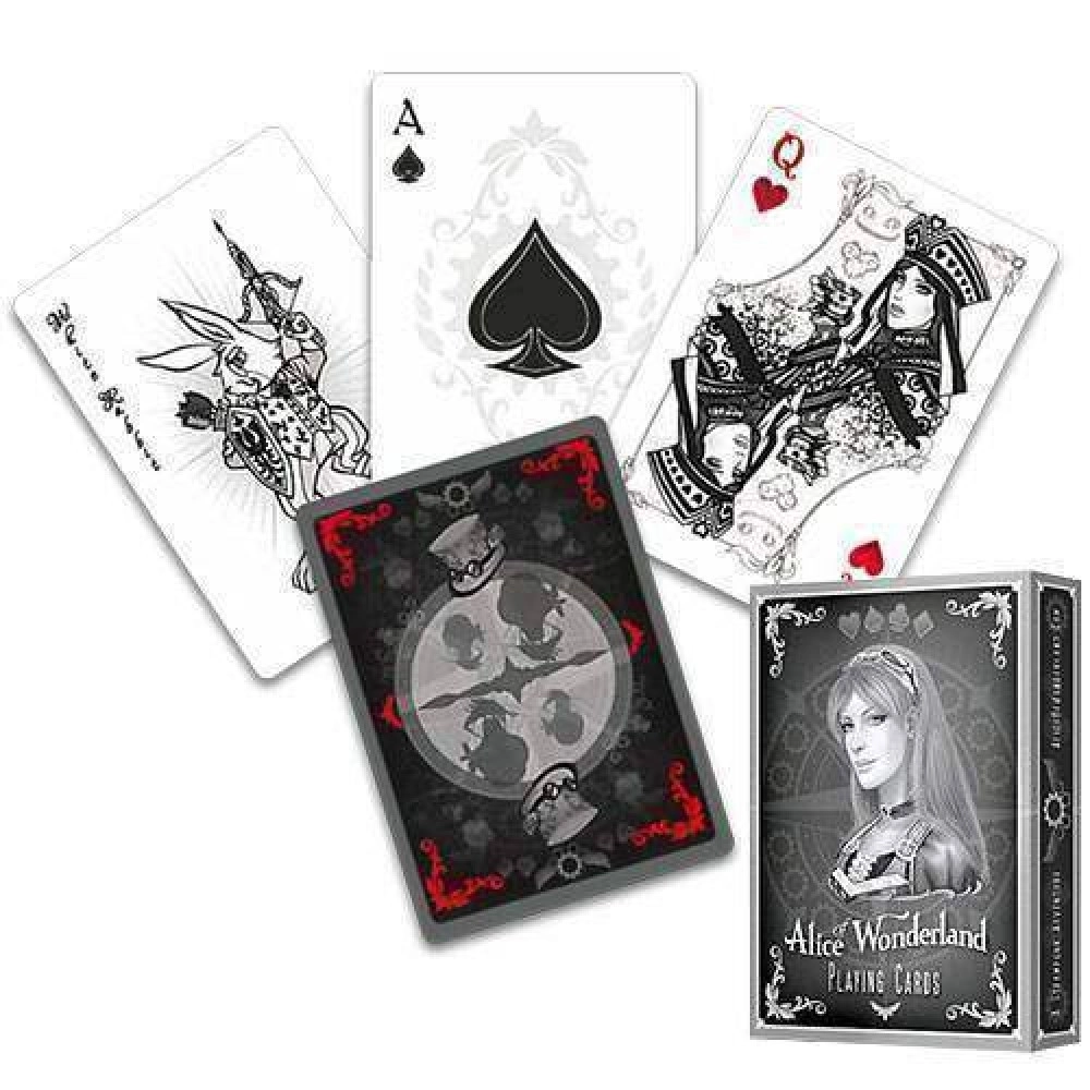 Spielkarten Alice of Wonderland deck - Silver