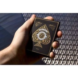 Spielkarten Black Artisan Deck by Theory11 - with SOLOMAGIA Card bag