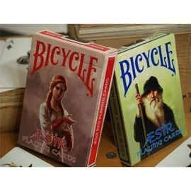 Spielkarten Bicycle AEsir Viking Gods Deck (Red) by US Playing Card Co