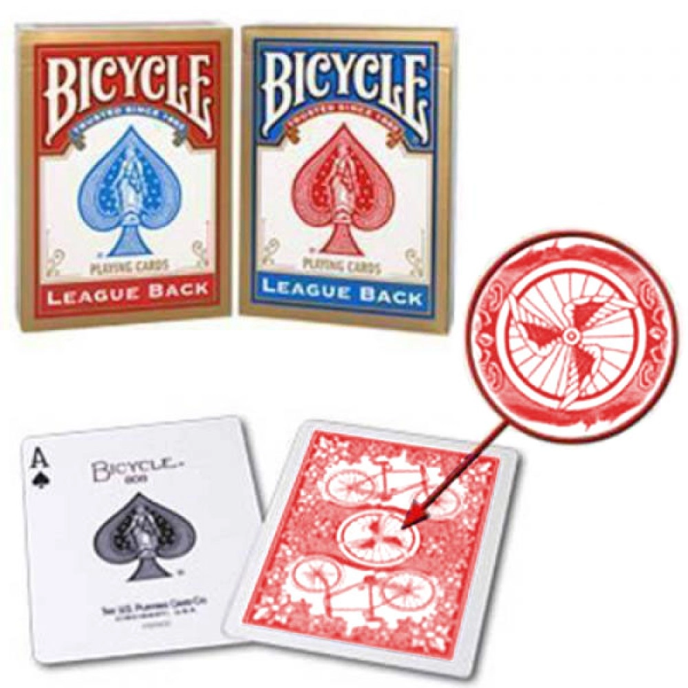 Spielkarten Bicycle League Back - Red