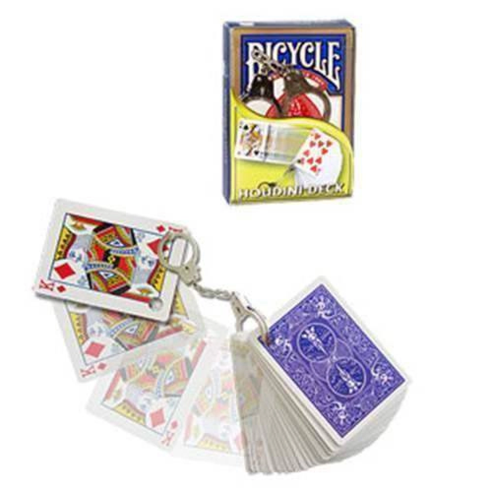 Spielkarten Bicycle -  Spielkarten Houdini mit Fesseln - Rückseite blau