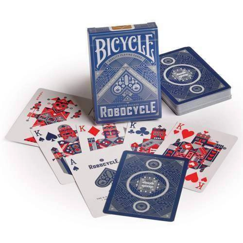 Spielkarten Bicycle - Robocycle - back blue