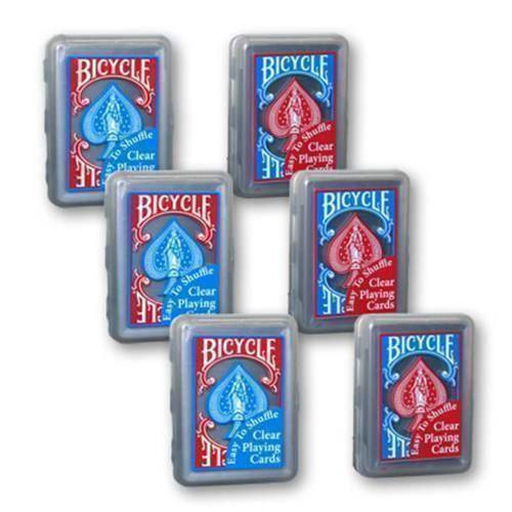 Spielkarten Bicycle Deck Clear Playing Card - Red