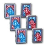 Spielkarten Bicycle Deck Clear Playing Card - Red