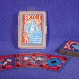 Bicycle Deck Clear Playing Card - Blue