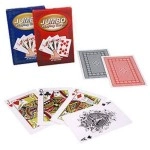 Spielkarten Jumbo 9.5 x 14.5 cm - Rückseite rot