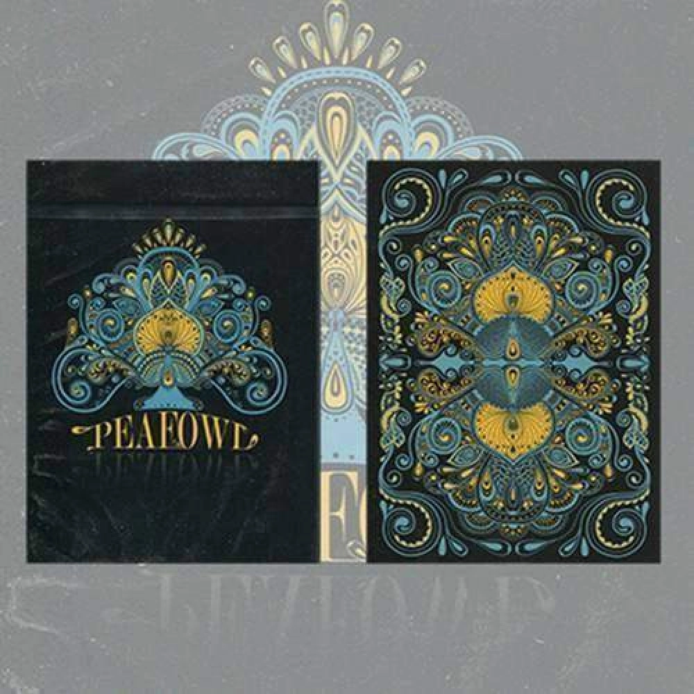 Spielkarten Peafowl Deck (Out of Print) (Black) by Aloy Studios