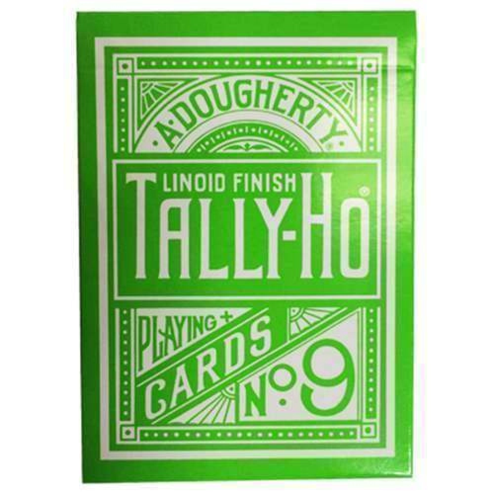 Spielkarten Tally Ho Reverse Circle back (Green) Limited Ed. by Aloy Studios