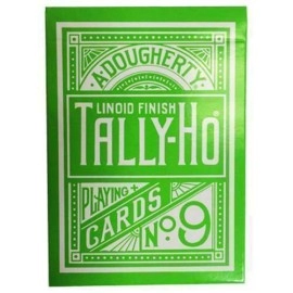 Spielkarten Tally Ho Reverse Circle back (Green) Limited Ed. by Aloy Studios