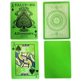 Spielkarten Tally Ho Reverse Circle back (Green) Limited Ed. by Aloy Studios