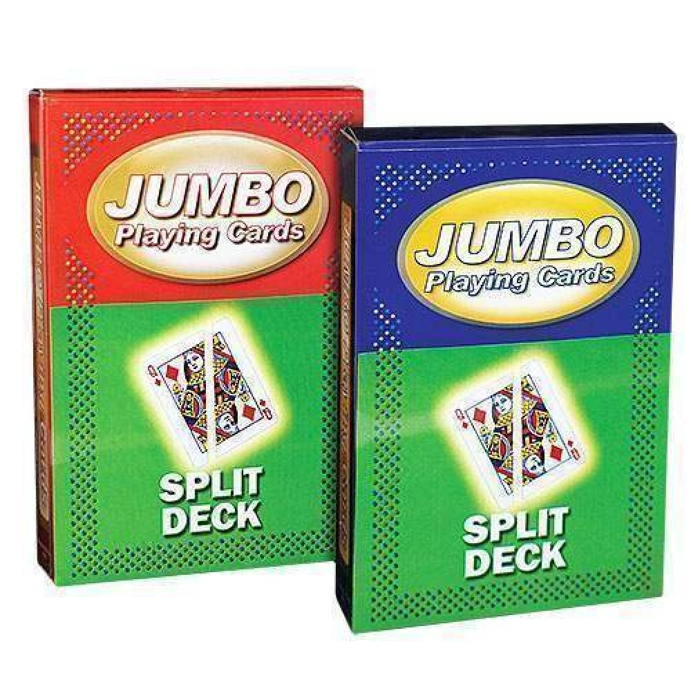 Spielkarten Jumbo Playing Cards - Split - Blue back