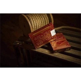 Spielkarten Monarchs Playing Cards (Red) by Theory 11 - with SOLOMAGIA Card Bag