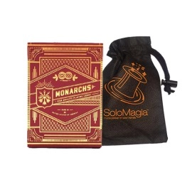 Spielkarten Monarchs Playing Cards (Red) by Theory 11 - with SOLOMAGIA Card Bag