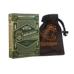 Spielkarten Monarchs (Green) by Theory11 - with SOLOMAGIA Card Bag