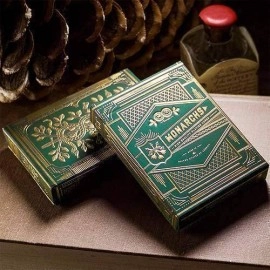 Spielkarten Monarchs (Green) by Theory11 - with SOLOMAGIA Card Bag