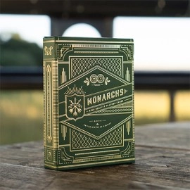 Spielkarten Monarchs (Green) by Theory11 - with SOLOMAGIA Card Bag