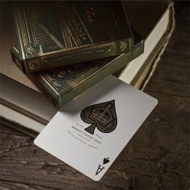 Spielkarten Monarchs (Green) by Theory11 - with SOLOMAGIA Card Bag