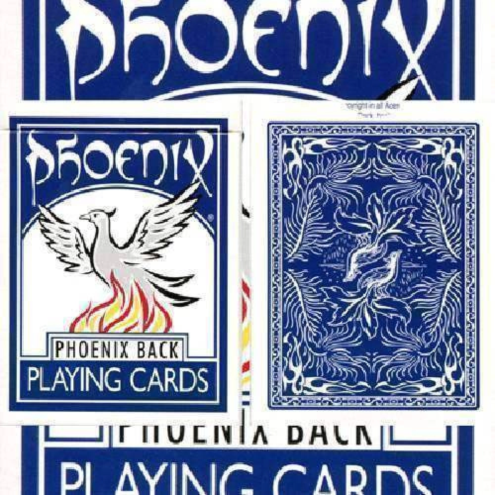 Spielkarten Large Index Phoenix Double Decker blank (two blue decks)