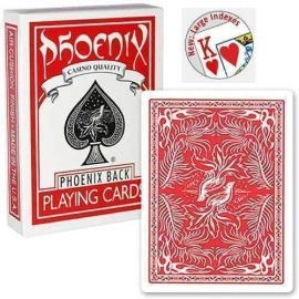Spielkarten Phoenix Large Index Red