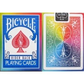 Spielkarten  Bicycle Deck - Rainbow V2 rider back