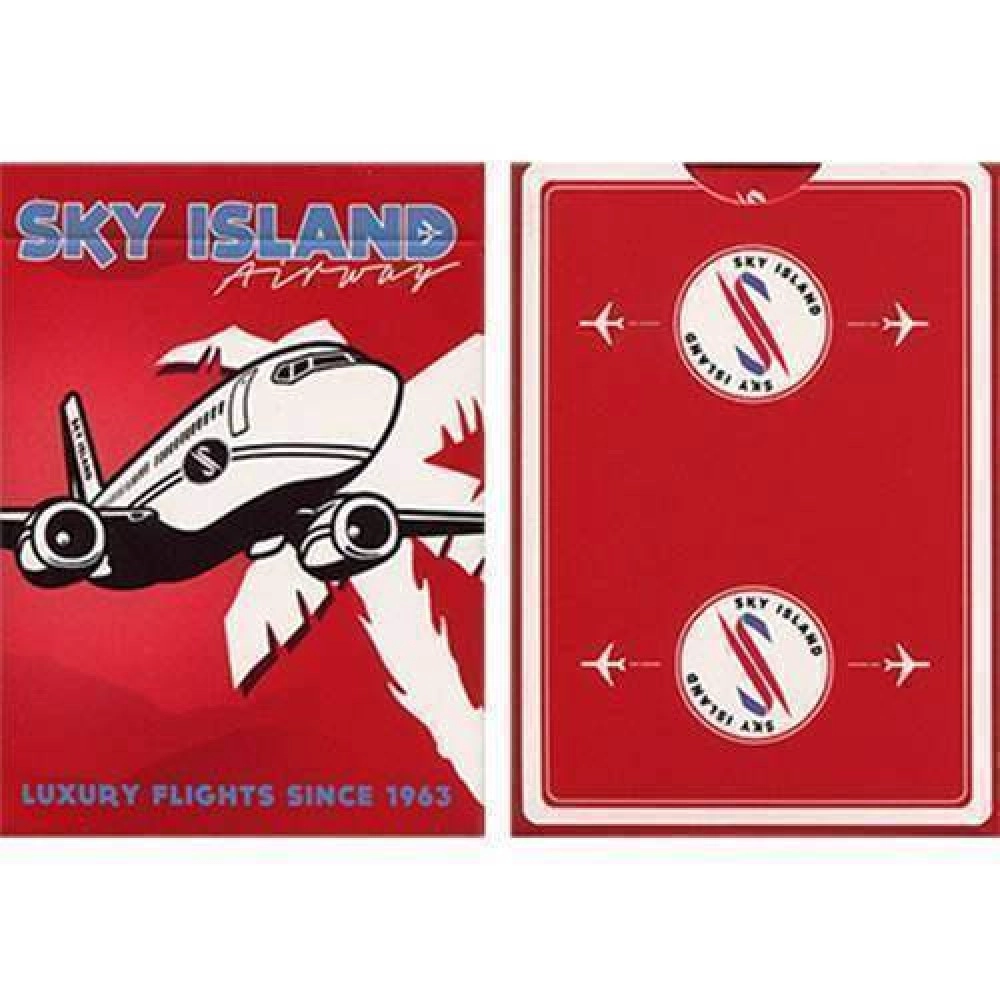 Spielkarten Sky Island Deck (Red) by The Blue Crown