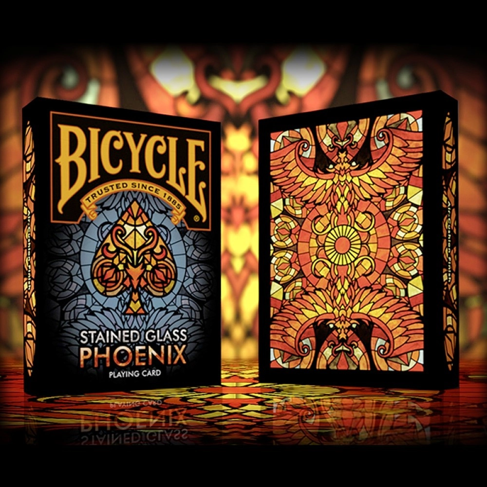 Spielkarten Bicycle - Stained Glass Phoenix Playing Cards