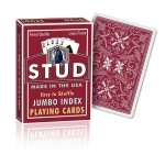 Spielkarten Stud Jumbo index - red back