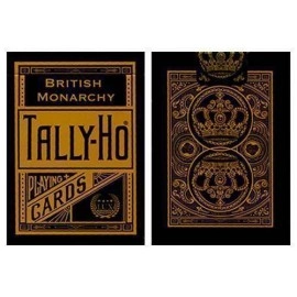 Spielkarten Tally Ho British Monarchy Playing Cards - Black - by LUX Playing Cards