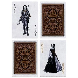 Spielkarten Tally Ho British Monarchy Playing Cards - Black - by LUX Playing Cards